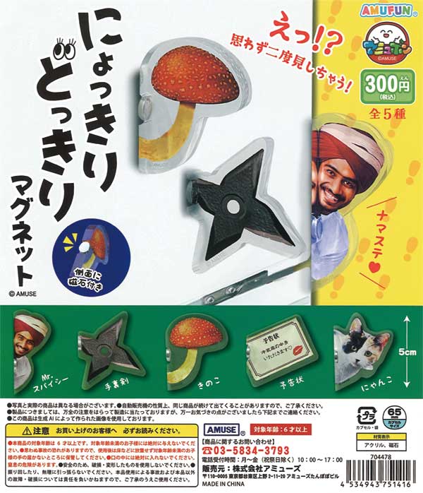Nyokkiri Dokkiri Magnet  40-Piece Set